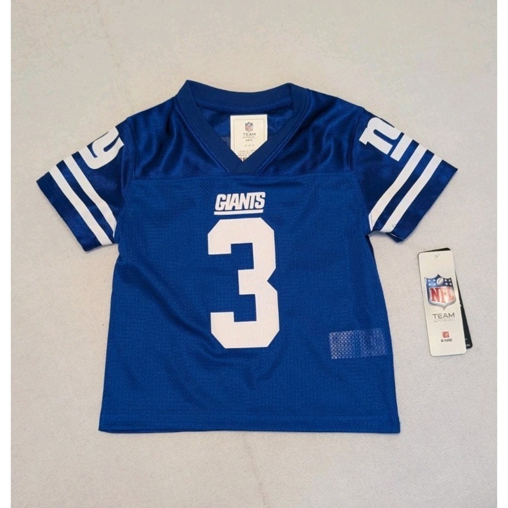 New Wilson Russell Sz 3T Toddler NFL Players NY Giants #3 Wilson Jersey